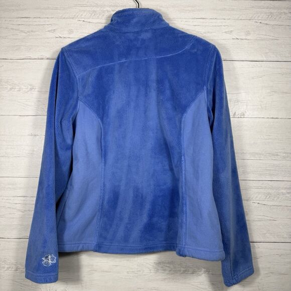 L.L. Bean Fleece Soft Sweater Full Zip Light Blue Women's Size Medium - Picture 7 of 7